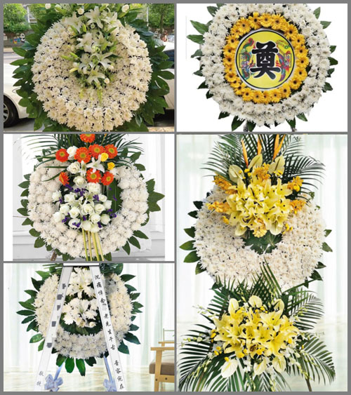 湖北黄冈市黄梅县蔡山镇张坝村花圈速递